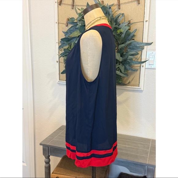 NWOT- 41 Hawthorn | Navy and Red Sleeveless Top, medium - Picture 4 of 5